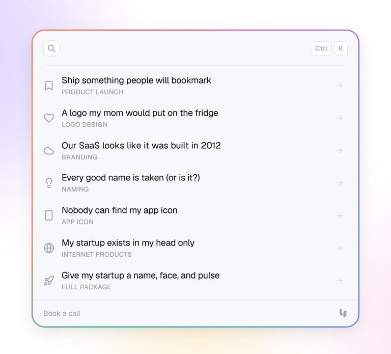 CTA-инпут в стиле AI ассистента
