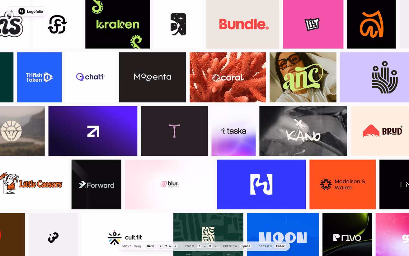 The endless Logofolio wall